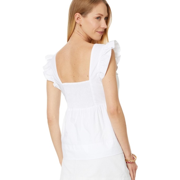 NWT Elegant Lilly Pulitzer Tiana Babydoll Top - Picture 2 of 5